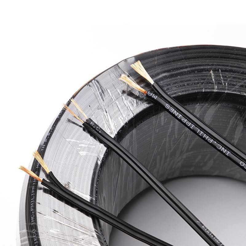 Cable paralelo plano 12, 14 awg para cable luz plano