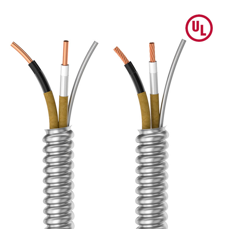 Cable blindado de aluminio con enclavamiento canadiense Cable AC 90