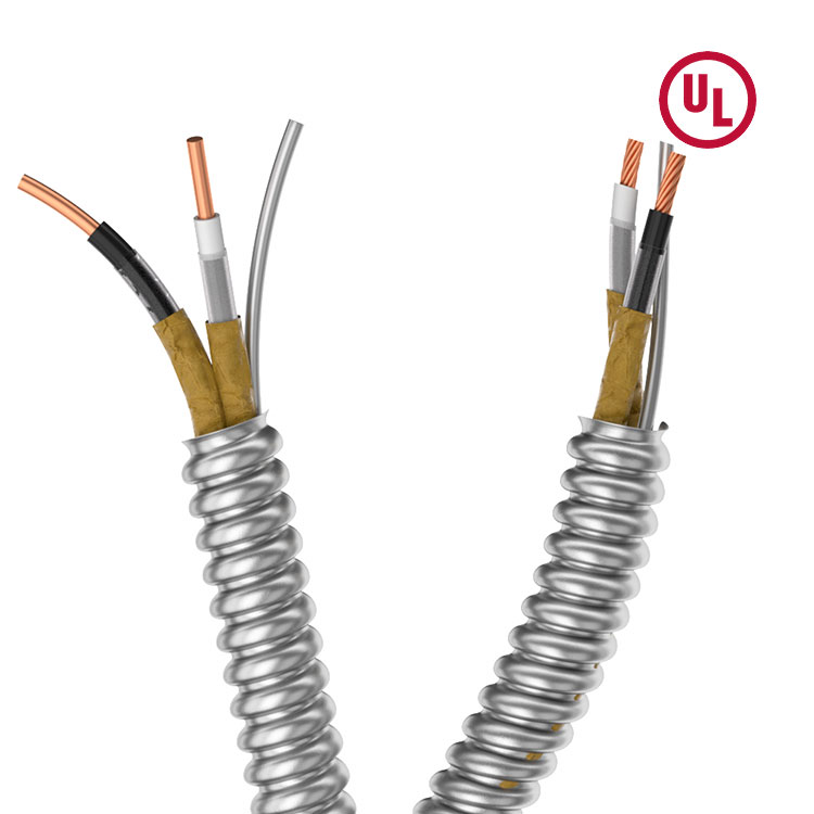 Cable blindado de aluminio con enclavamiento canadiense Cable AC 90