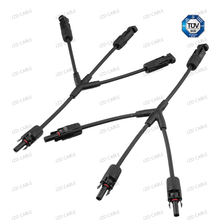 Conector solar fotovoltaico Conector en Y 1×2 1×3 1×4